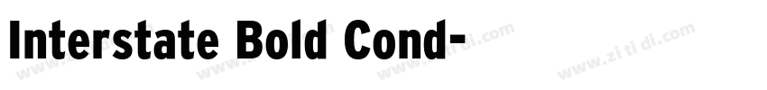 Interstate Bold Cond字体转换